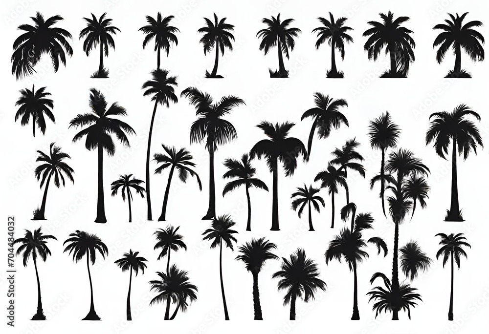 Palm tree background, several coconut trees, palm trees, summer, large background Palm tree background, several coconut trees, palm trees, summer, large background