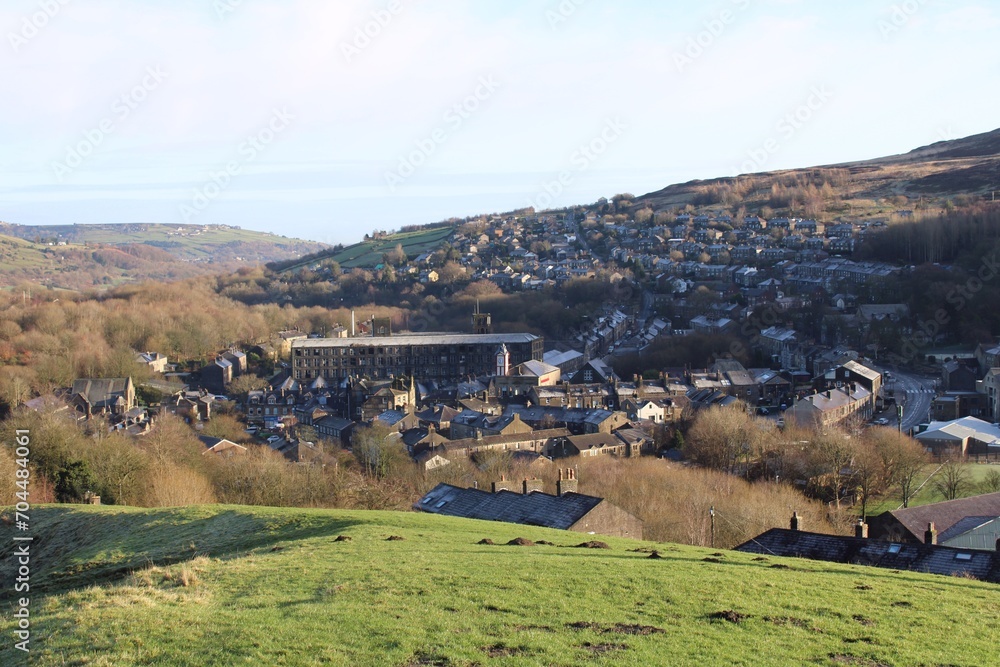 Marsden, West Yorkshire, from the west.