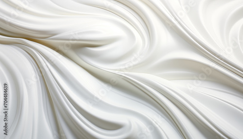 macro smear of cream on a white background.