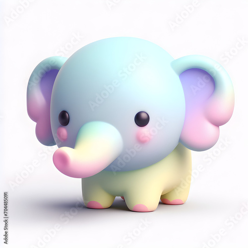 3d elephant baby