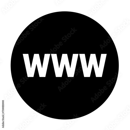 Internet http address icon isolated. Modern flat globe sign. Trendy vector network www symbol for web site design