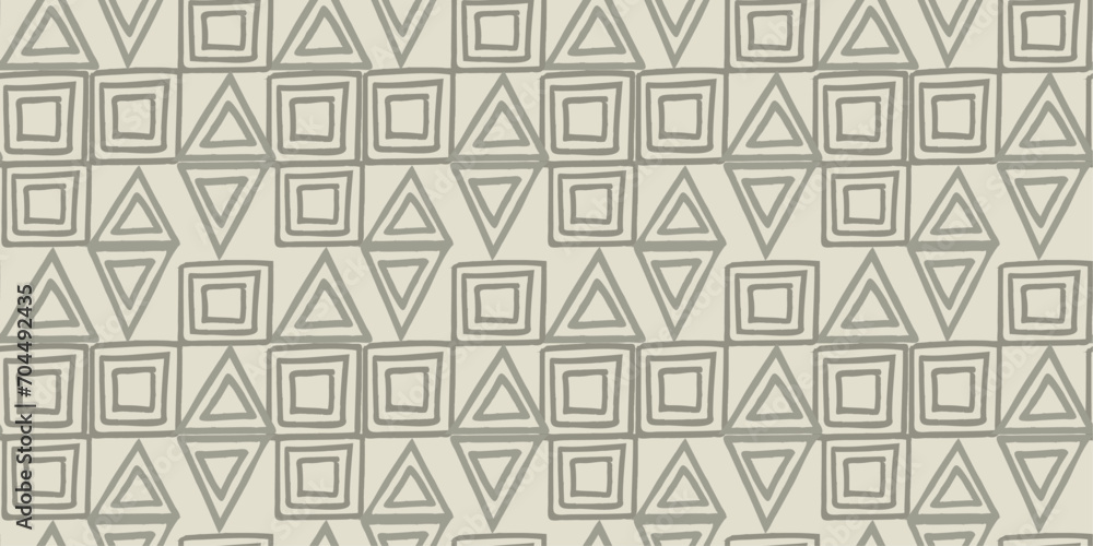 Vector seamless pattern with hand-drawn geometric shapes. For printing, packaging, textiles, wallpaper, banner Vector seamless pattern with hand-drawn geometric shapes. For printing, packaging, textiles, wallpaper, banner