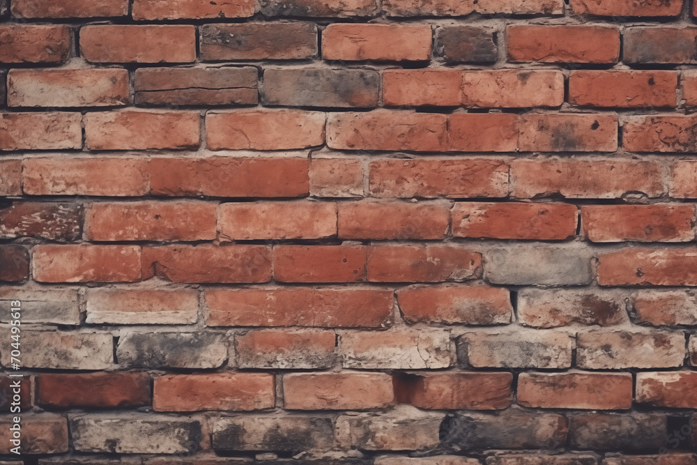 Antique brick wall grunge texture.