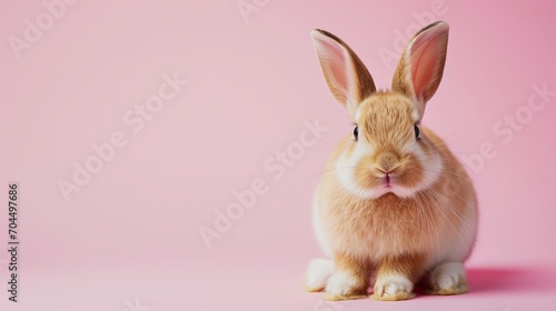 easter bunny with pink ribbon © esp2k