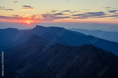 Sunrise, morning fog and the mountain © musicphone1