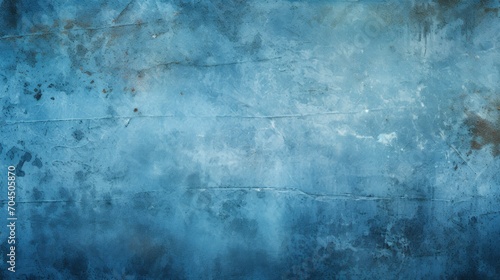 Grunge Style Textured Blue Background.