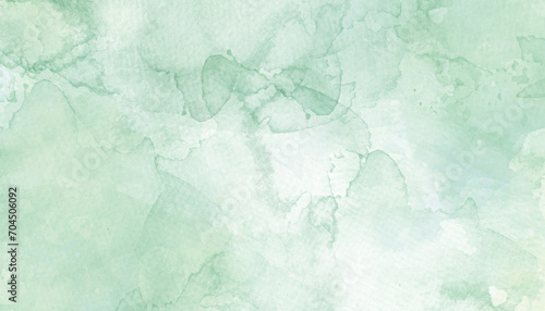 Abstract autumn watercolor background green smoke