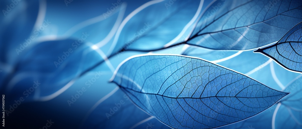 Background featuring the close-up beauty of leaf veins, creating an intricate and calming visual pattern Background featuring the close-up beauty of leaf veins, creating an intricate and calming visual pattern