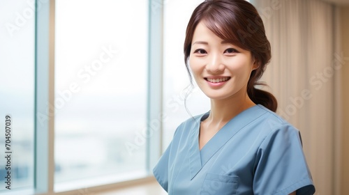 A snapshot of professionalism, a Japanese nurse's portrait captures her expertise and unwavering resolve to provide top-notch care Free Download A snapshot of professionalism, a Japanese nurse's portrait captures her expertise and unwavering resolve to provide top-notch care - GFXLoad