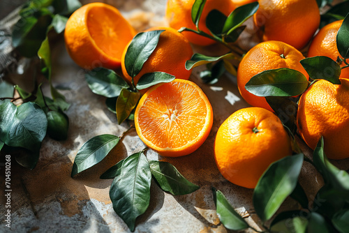 oranges or tangerines wallpaper, top view photo