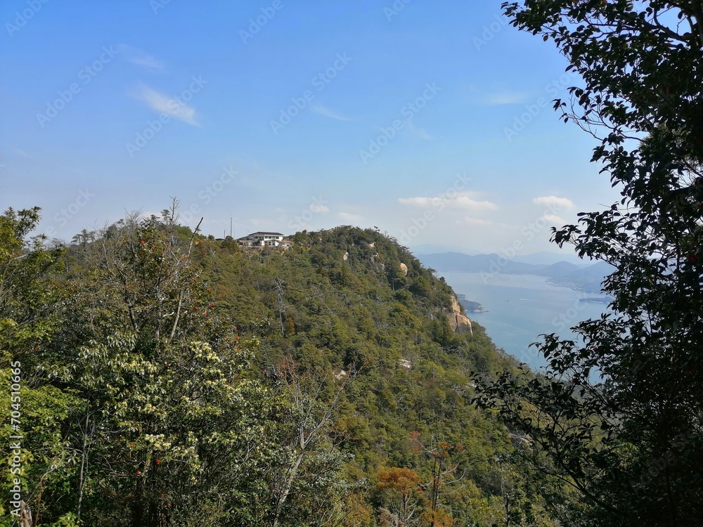view of mountain from Mount Misen 