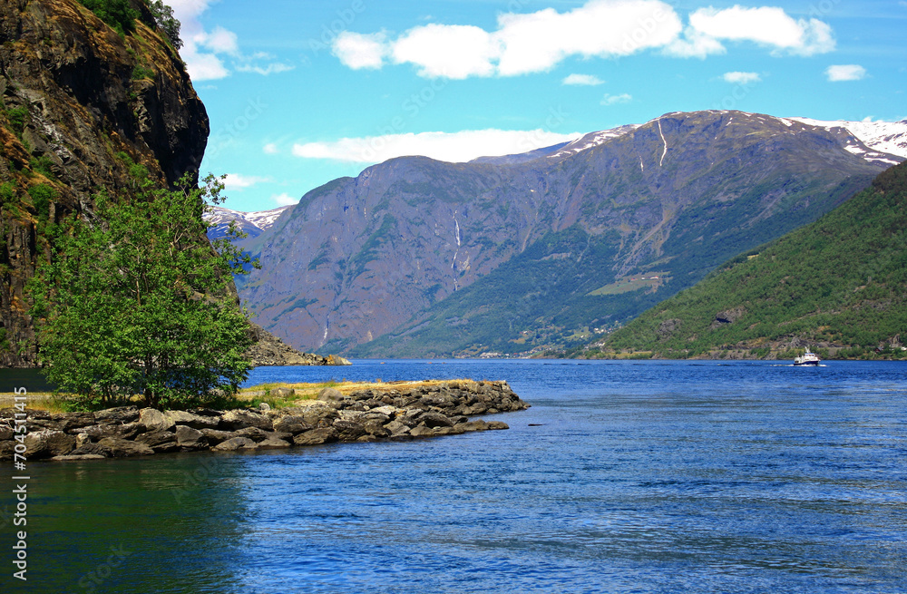 Norway. Picturesque Norwegian fjords on a summer day.