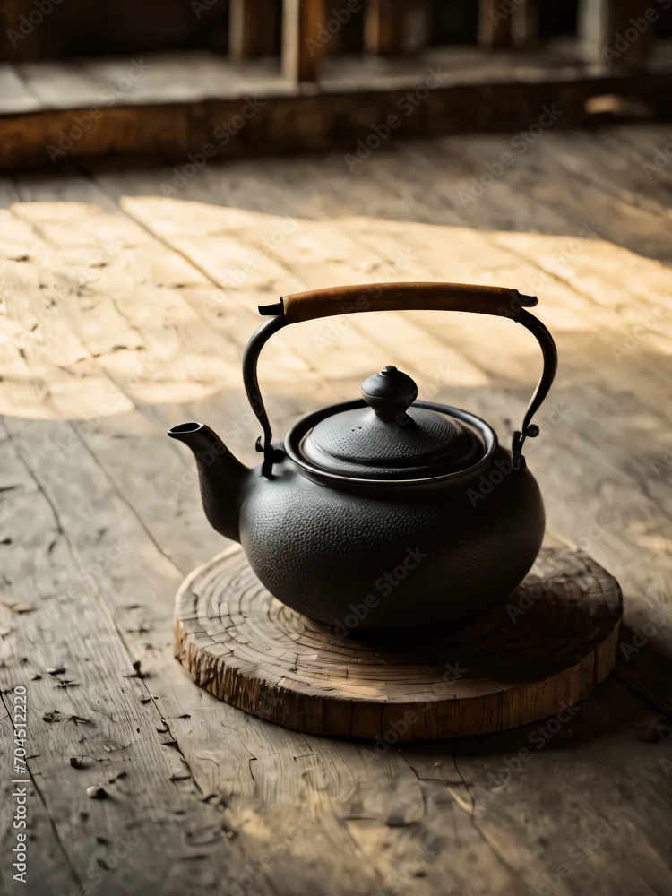 teapot on a table teapot on a table
