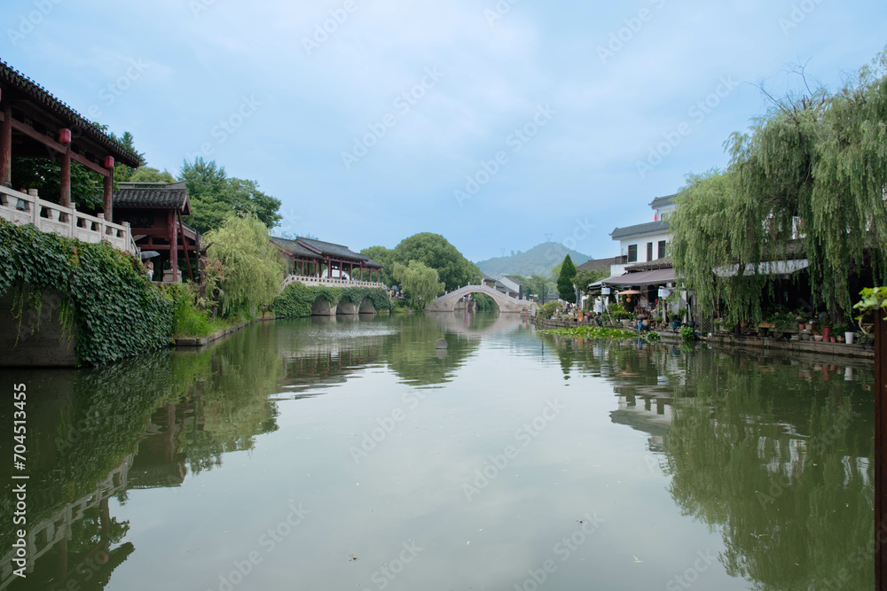  Chinese river in the village