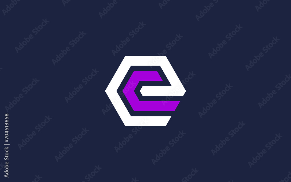 letter ec hexagon logo icon design vector design template inspiration letter ec hexagon logo icon design vector design template inspiration