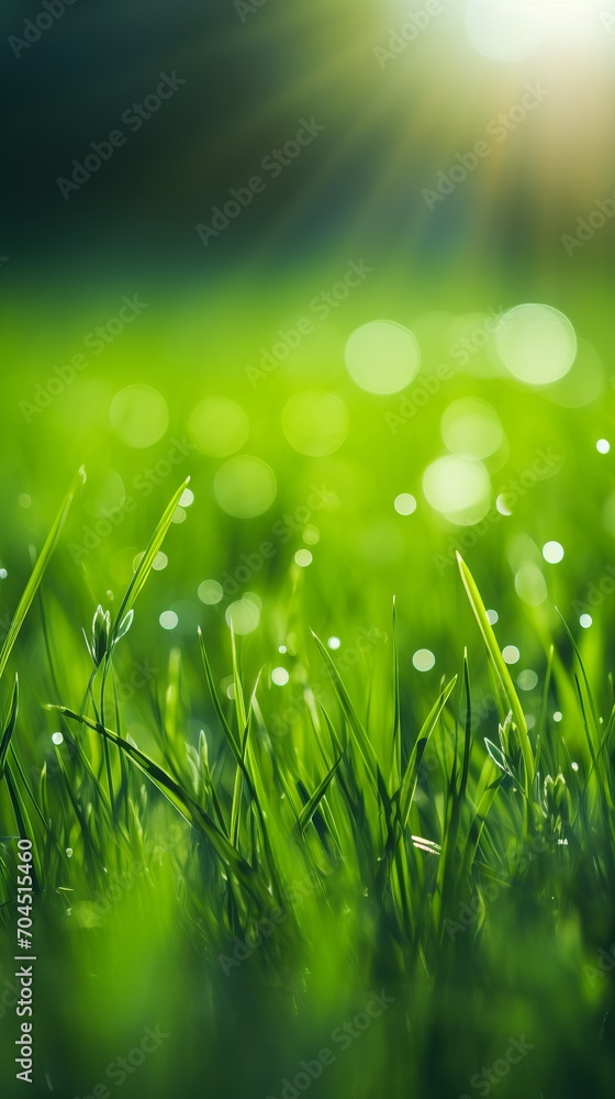 Close-Up of Sunlit Grass