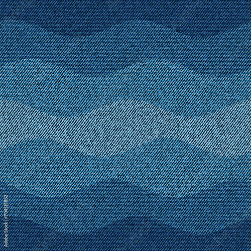 Blue jeans texture. Denim background. Seamless fabric waves pattern.