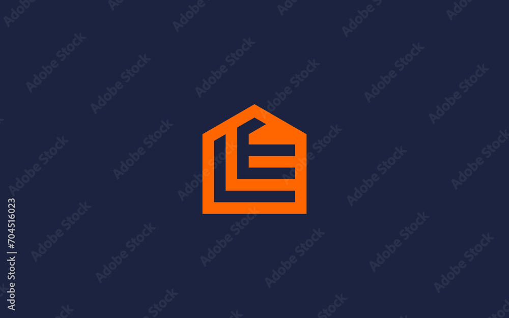 letter le with house logo icon design vector design template inspiration letter le with house logo icon design vector design template inspiration