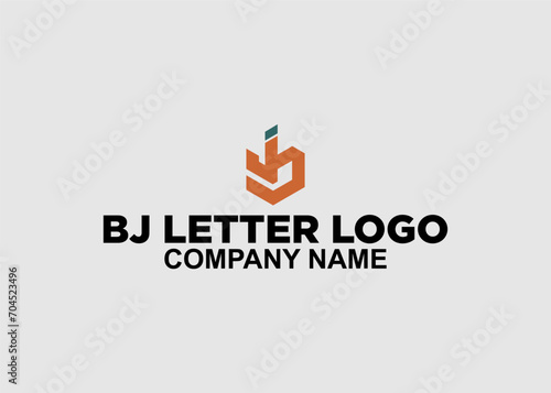 logo bj letter company name