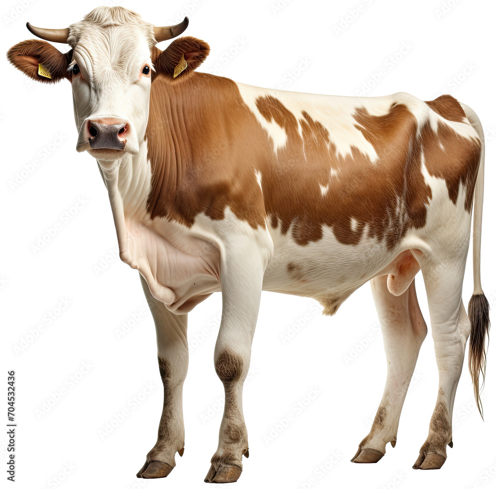 Cow illustration PNG element cut out transparent isolated on white background ,PNG file ,artwork graphic design.