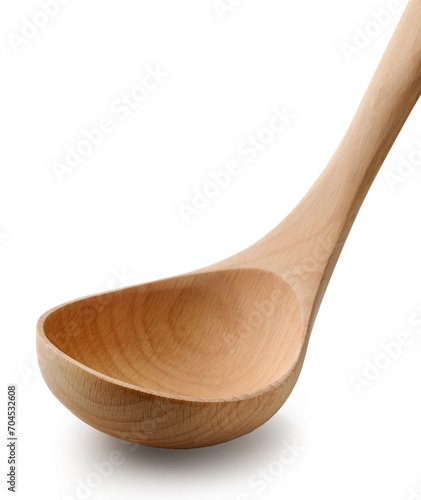 empty wooden ladle photo