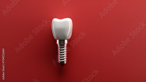 Close up of dental teeth implant