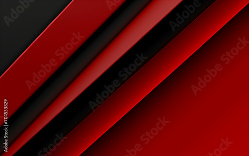 Dynamic Abstract in Red and Black 