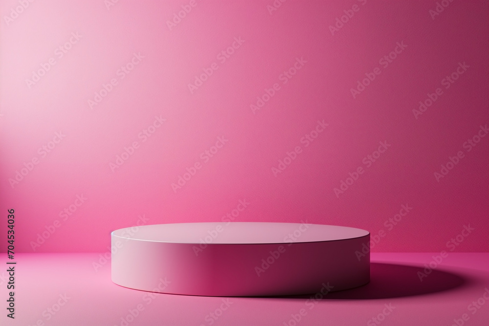 Product display pink podium for product presentation. Product display pink podium for product presentation.