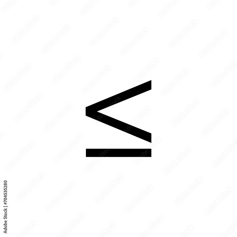 less than equal to icon less than equal to icon