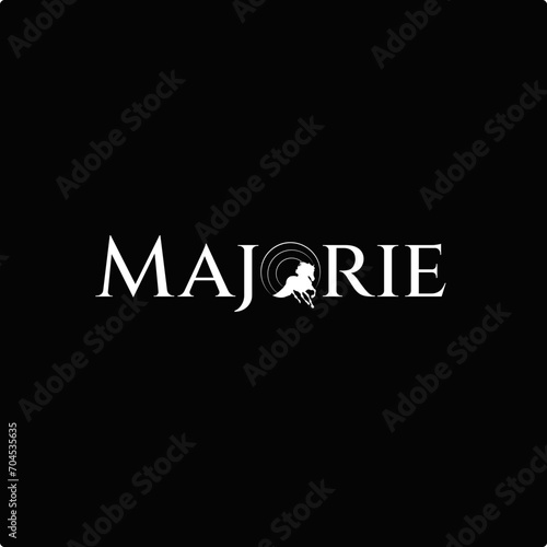 Horse Racing and Breeding Wordmark Logo Design, Horse Farm Logo Design, Horse Logo photo