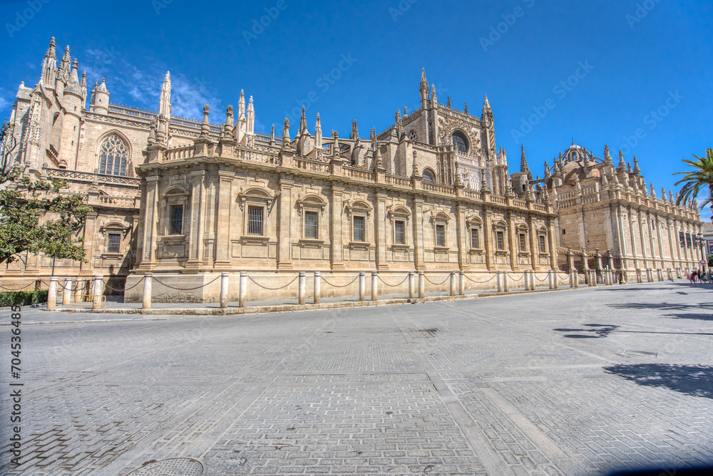 Exterior of the Cathedral of Seville, Spain