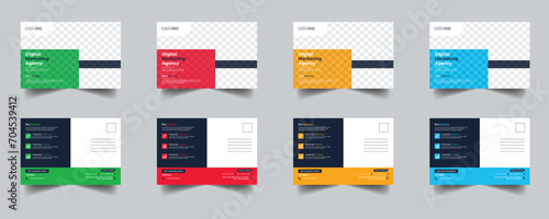 Modern Creative Corporate Post Card Template, Vector Template for Opening Invitation Editable, Professional Business Postcard Design, Event Card Design, Invitation Design, Direct Mail EDDM Template