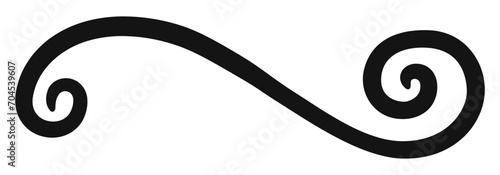 Typographic swash and swooshes tails. Underlined text swoops tails. Underlines hand drawn stroke. Retro swishes and swashes for calligraphy, logos, font