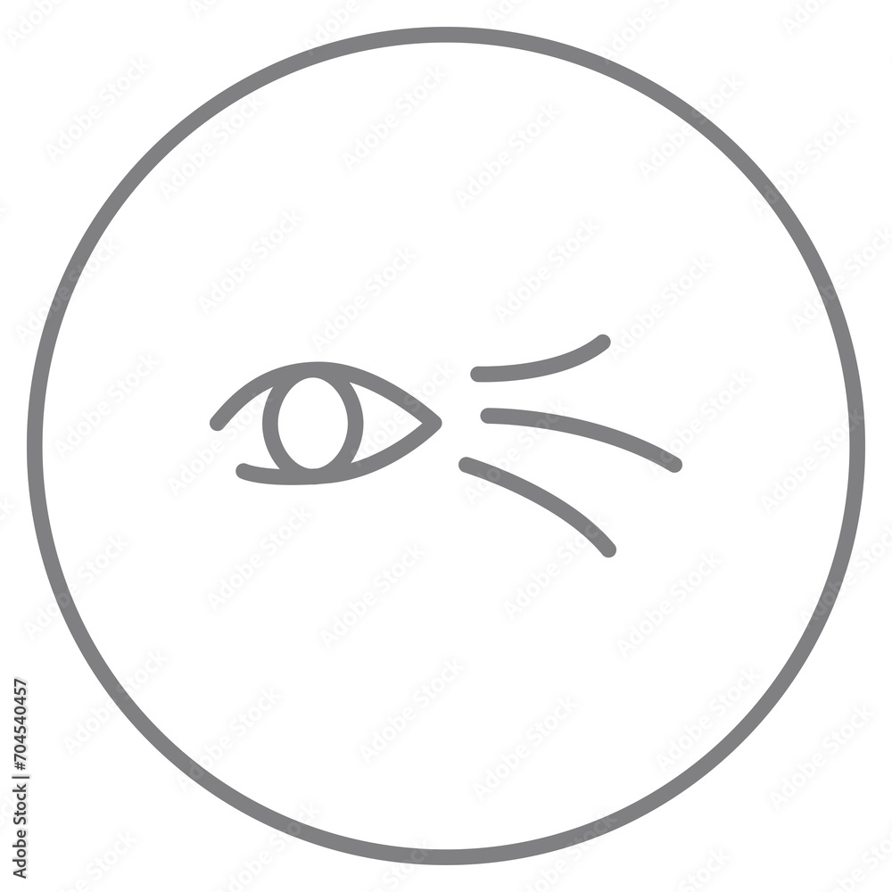 Eye skin care icon. Eye skin care icon.