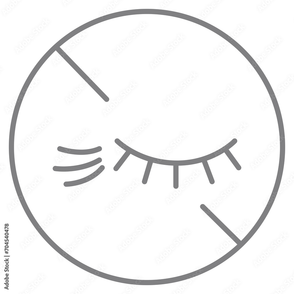 Eye skin care icon. Eye skin care icon.