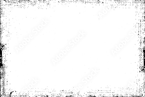 Gritty grunge texture cover, overlay texture with uneven edges and scratches, set textured distress effect, black distressed grunge brush texture, black grunge background pattern - vector for stock