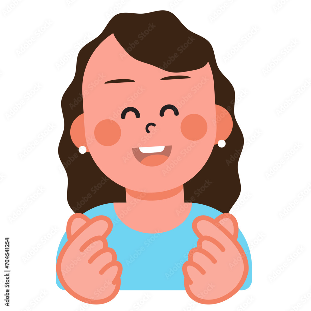 Boys and girls express their love in heart-shaped sign language on Valentine's Day. SVG Boys and girls express their love in heart-shaped sign language on Valentine's Day. SVG