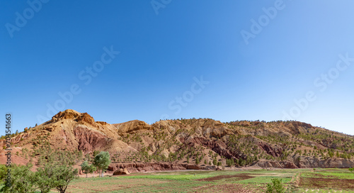 landscape of the interior of Morocco