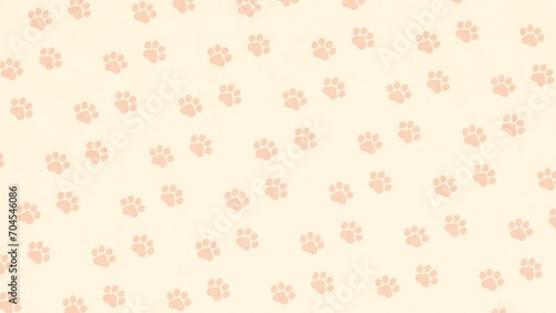 Wallpaper Mural 犬 猫 動物の足跡 ループ背景 Torontodigital.ca