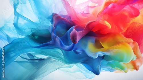 Abstract wave of colorful painting background