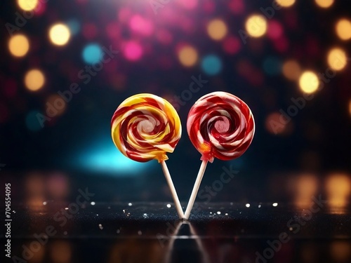 Red and yellow lollipop