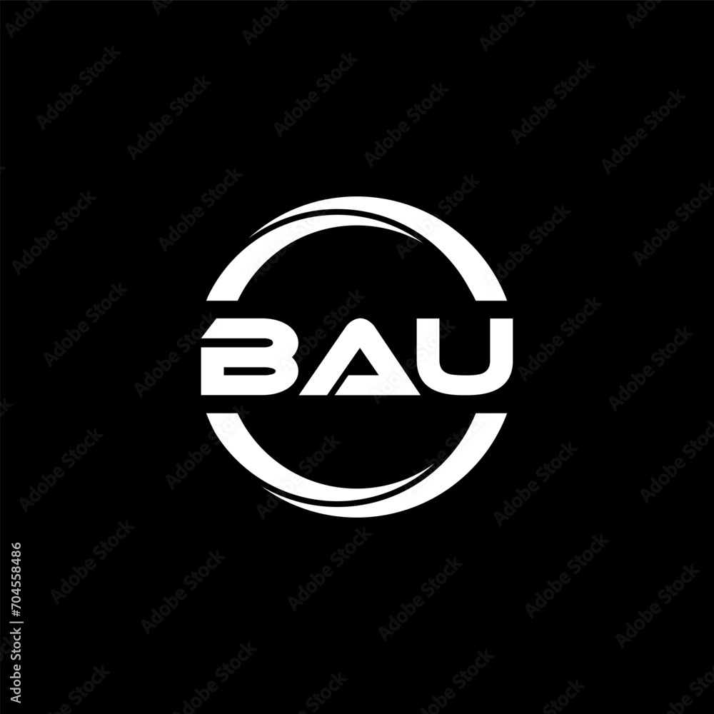 BAU letter logo design with black background in illustrator, cube logo, vector logo, modern alphabet font overlap style. calligraphy designs for logo, Poster, Invitation, etc. BAU letter logo design with black background in illustrator, cube logo, vector logo, modern alphabet font overlap style. calligraphy designs for logo, Poster, Invitation, etc.