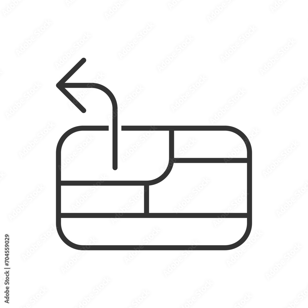 Map Direction Icon - Left Sign Symbol Map Direction Icon - Left Sign Symbol