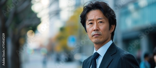 Japanese man in his forties dressed professionally.