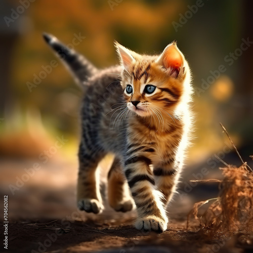 Curious Kitten Explores the World