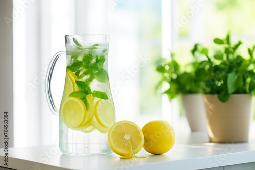 Healthy Hydration Habits: Cool Lemon Mint Infusion