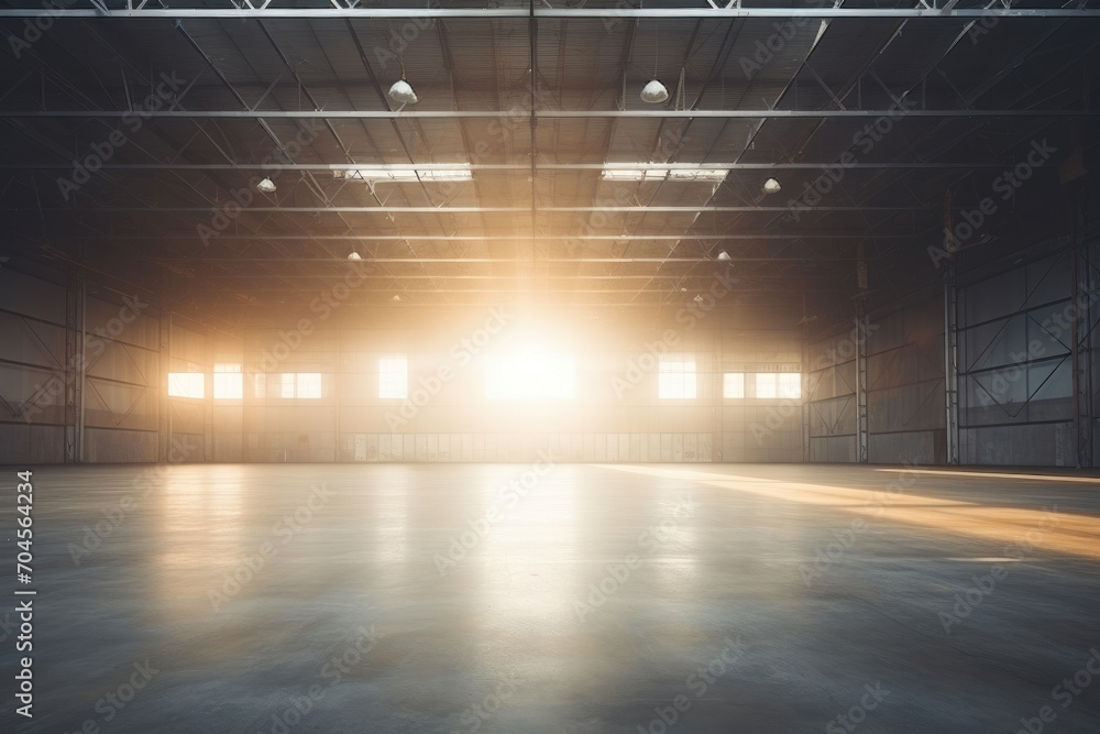 Vast Vacant Factory Floor Vast Vacant Factory Floor