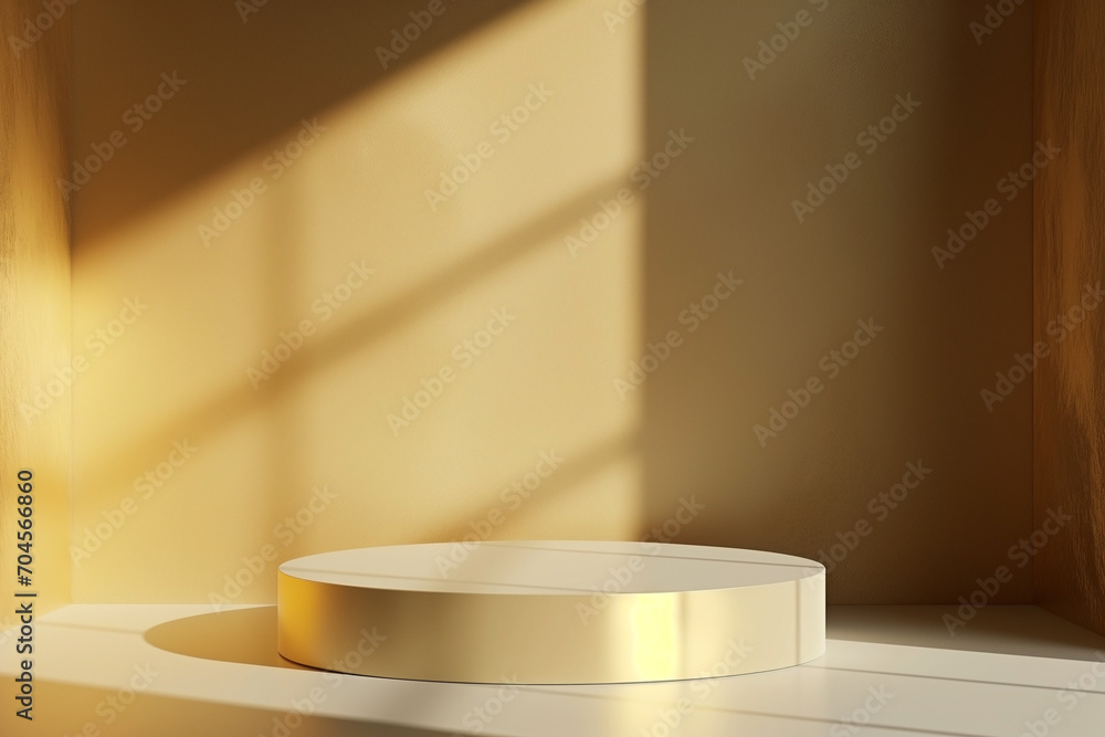 Product display gold podium for product presentation. Product display gold podium for product presentation.