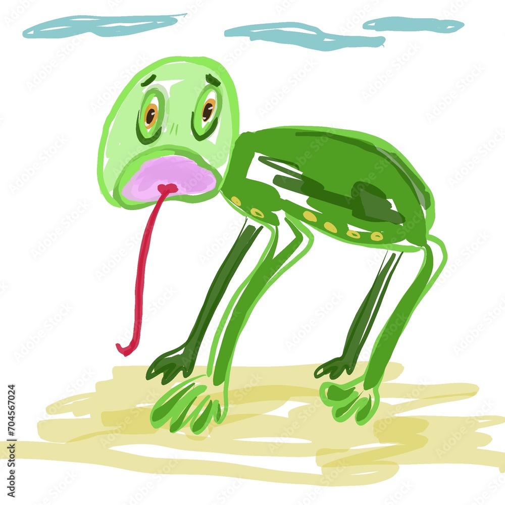Naklejka premium Just frog