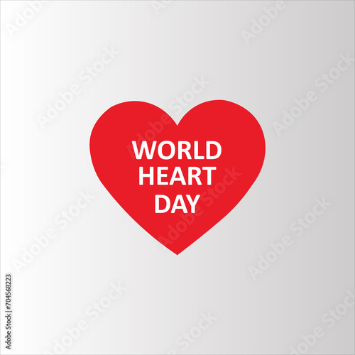 Red Sale Web Banner For WORLD HEART DAY